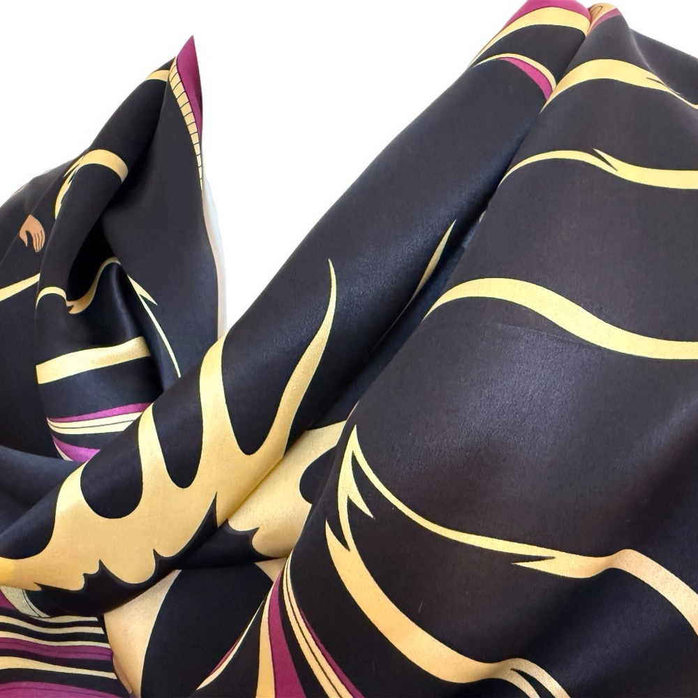 Maxine Noel Silk Scarf • Oscardo 31” Square - Indigenous Canadian Art 🇨🇦 - Picture 4 of 8